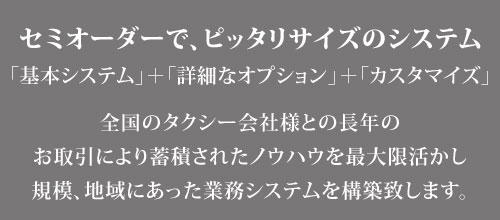 セミオーダーで、ピッタリサイズのシステム