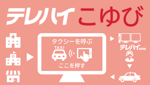 こゆび・固定据置型タクシー注文ターミナル